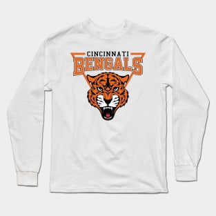 Retro Bengals Long Sleeve T-Shirt